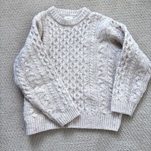 Zara chunky Cable Knit Sweater - Cream